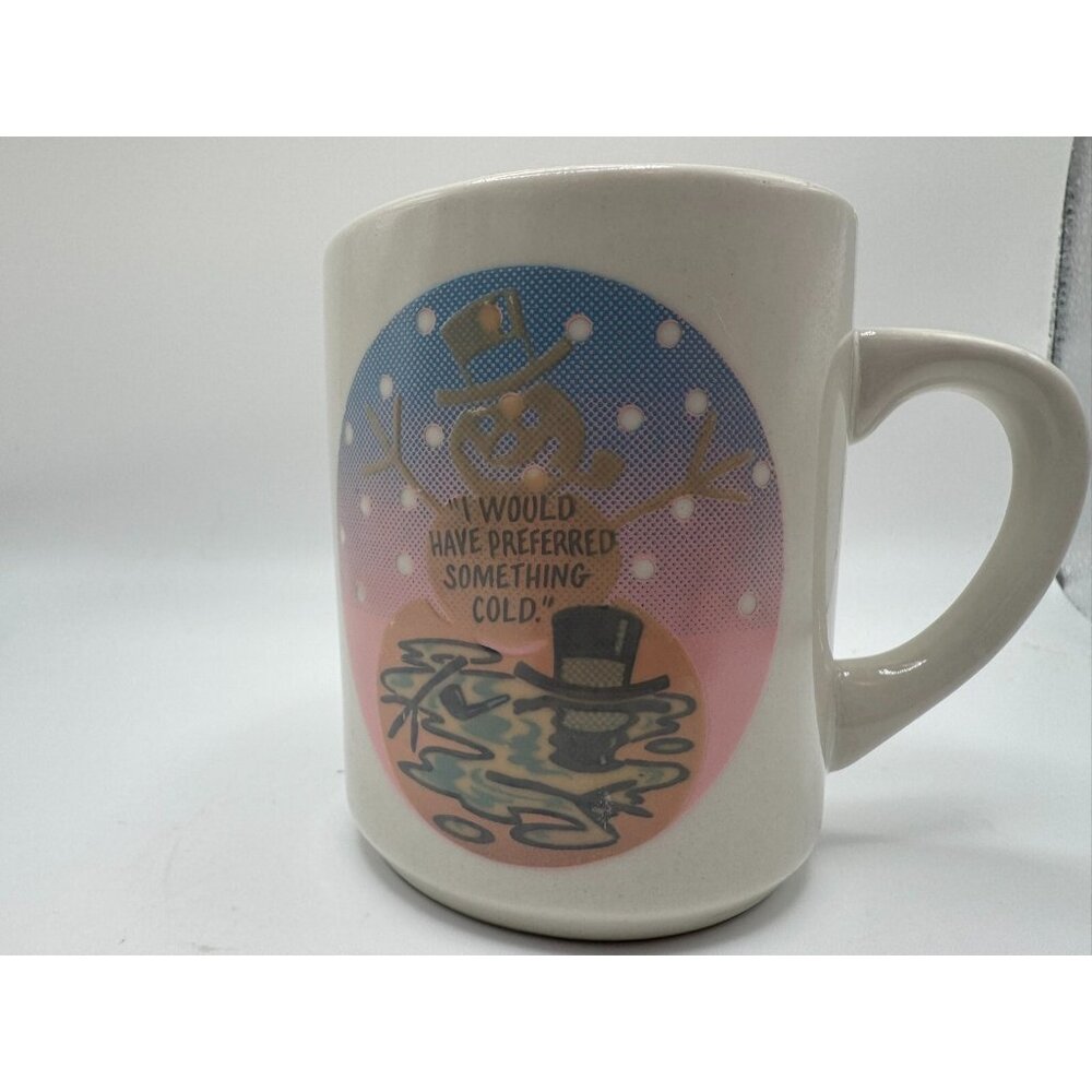 Vintage Denny's Frosty the Snowman Heat Activated Color Changing Christmas Mug